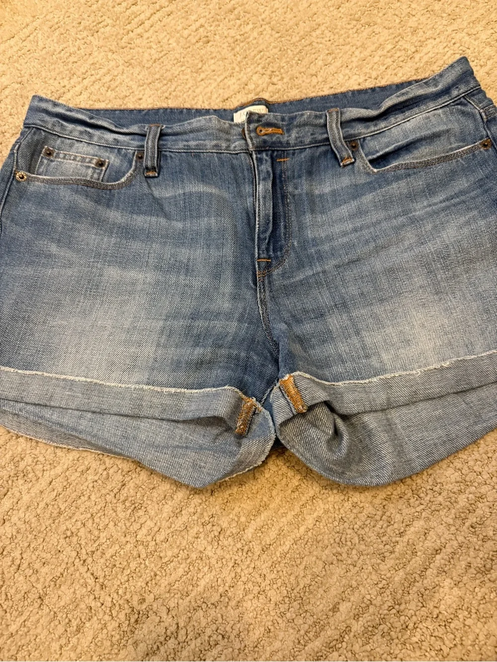 J. Crew Light Blue Rolled Hem Denim Shorts